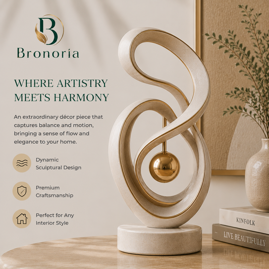 Bronoria™ — Nocturne Crest Infinity Sculpture Object