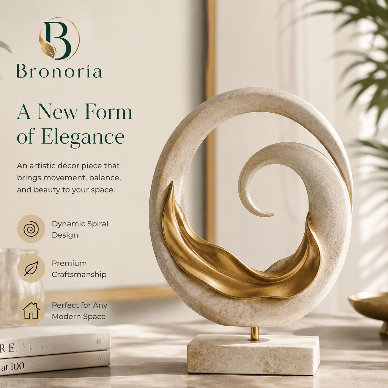 Bronoria™ — Aurora Loop Sculpture Vessel