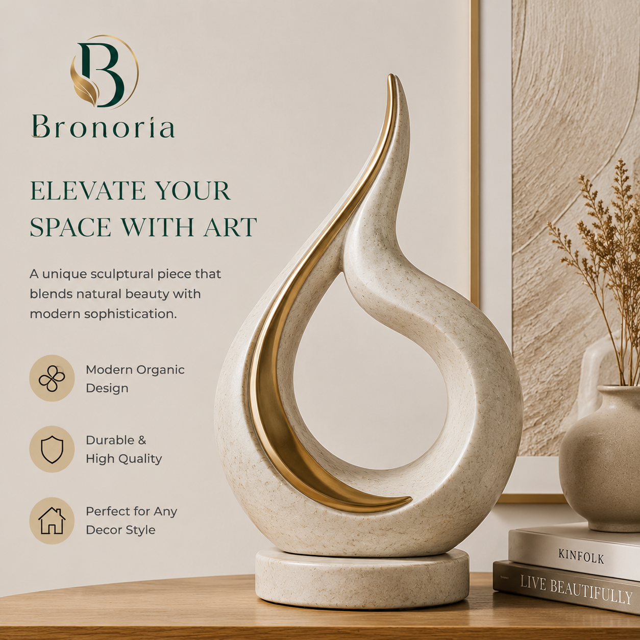 Bronoria™ — Celest Arc Sculptural Vessel